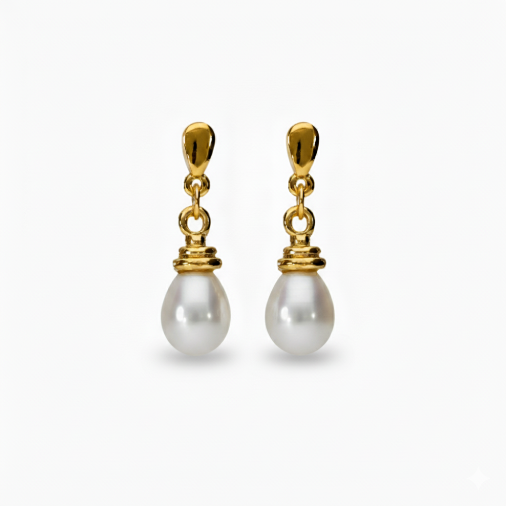 Classic Gold-Plated Pearl Drops