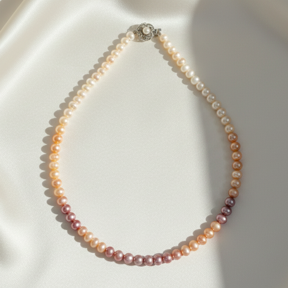 Mix Color Round Pearl Mala