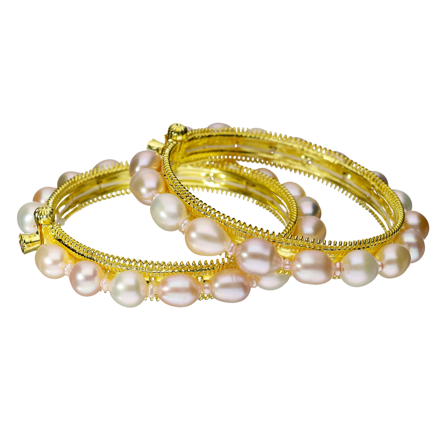 Multi-Coloured Pearl Bangle
