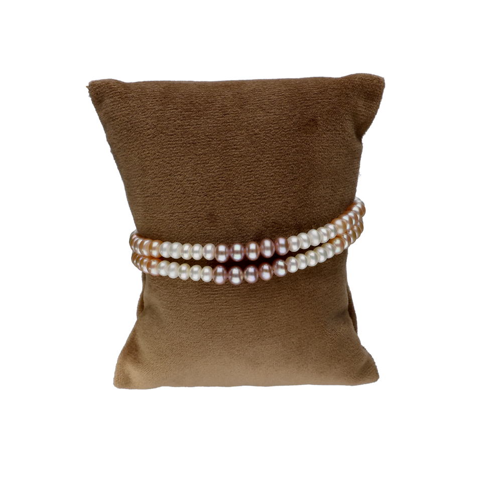 Delicate Multi-Coloured Pearl Bracelet