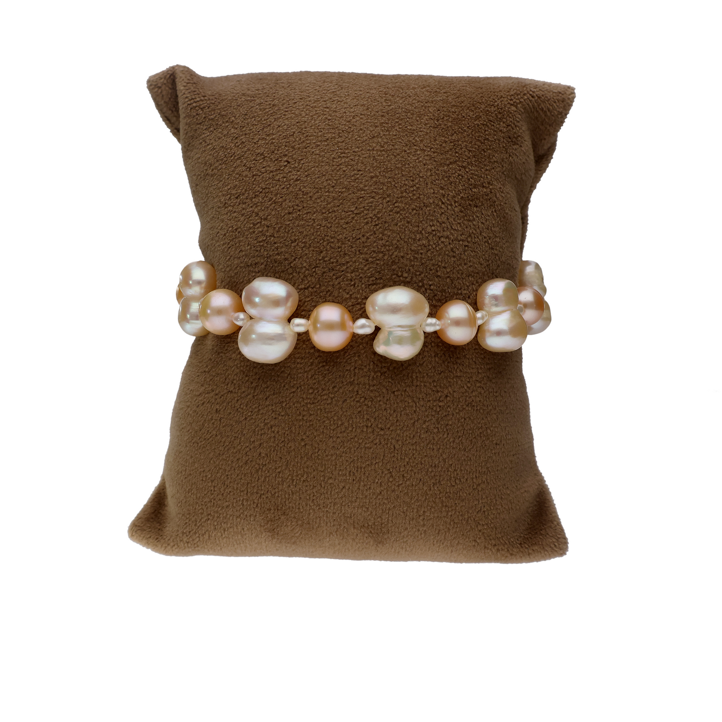 Georgous Peach Pearl Bracelet