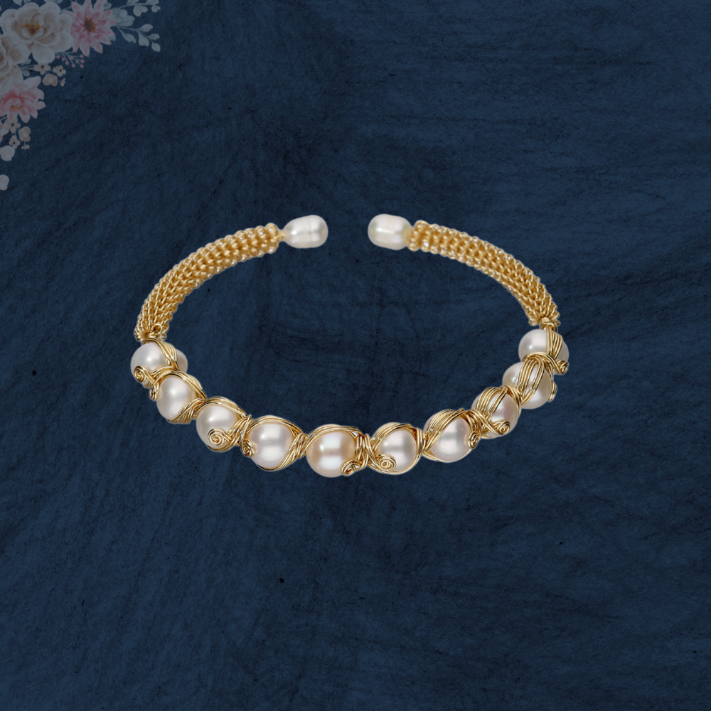 White Shaded Fancy Bracelet