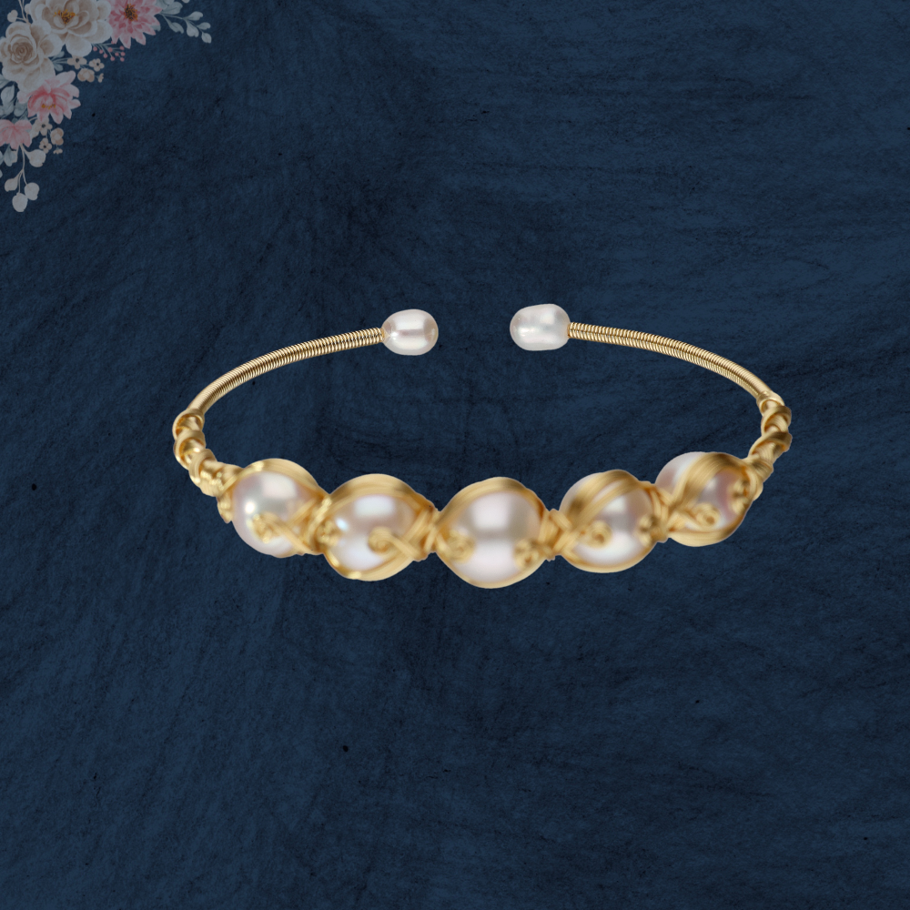White Coloured Trendy Fancy Bracelet