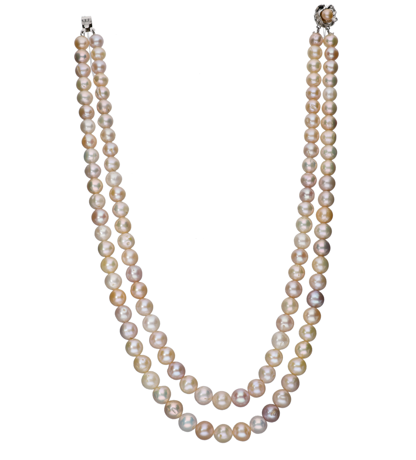 Elegant Multi -Coloured Pearl Necklace