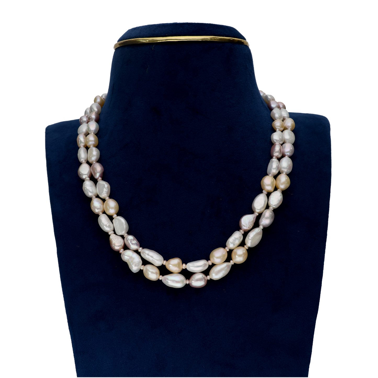 Multi -Coloured Pearl Necklace