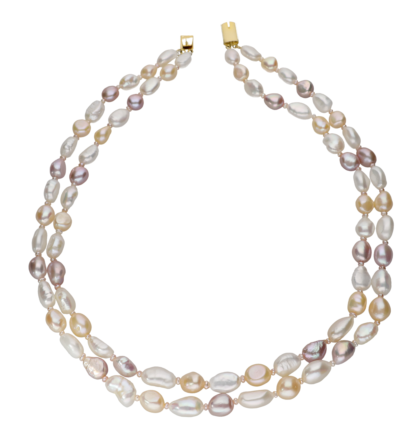 Multi -Coloured Pearl Necklace