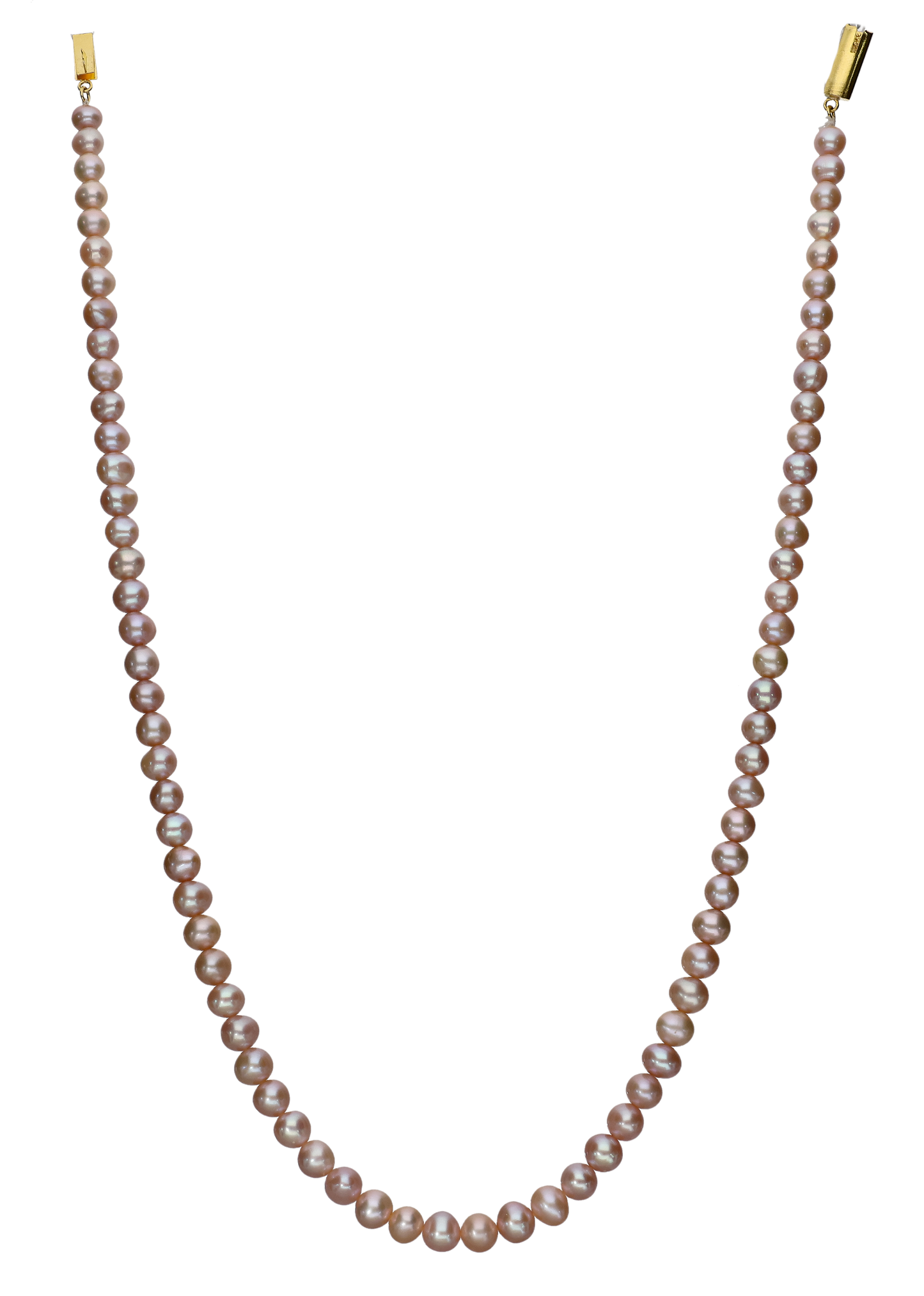 Pink Glamorous Round Pearl Necklace