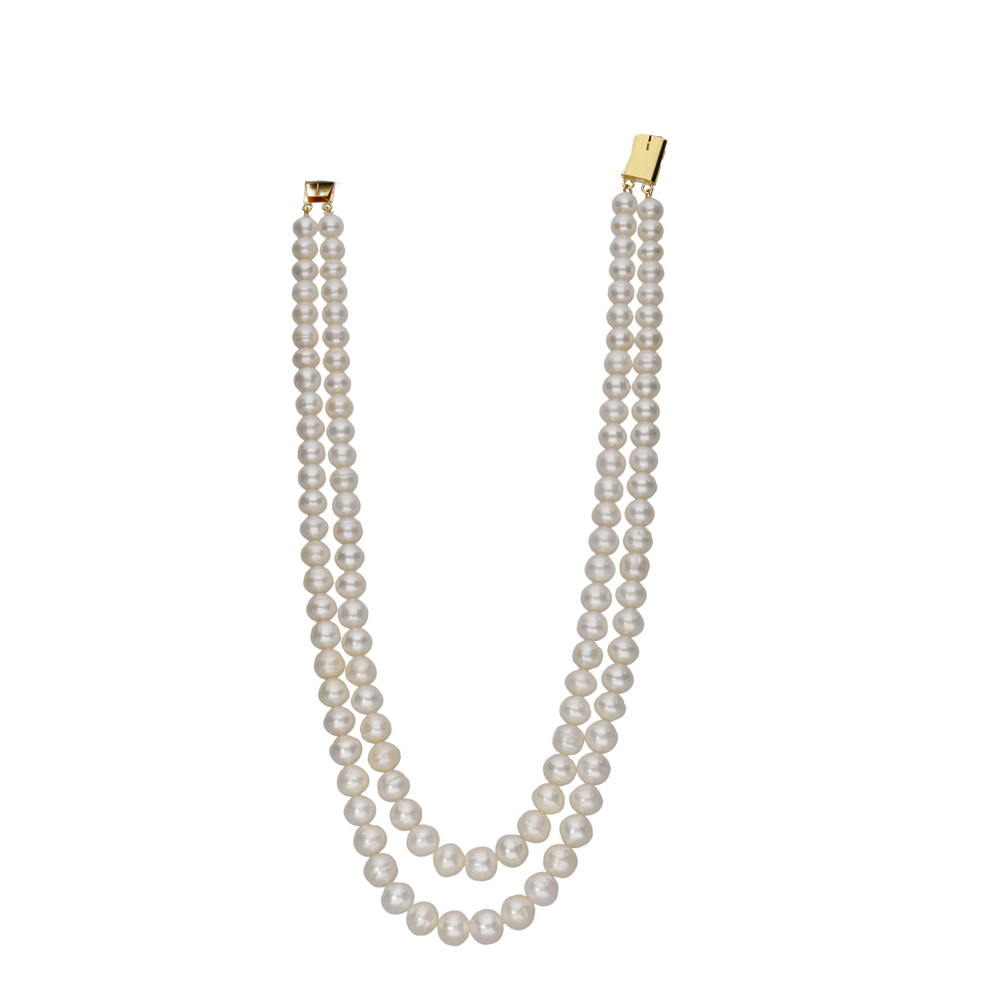 Fancy White Pearl Necklace