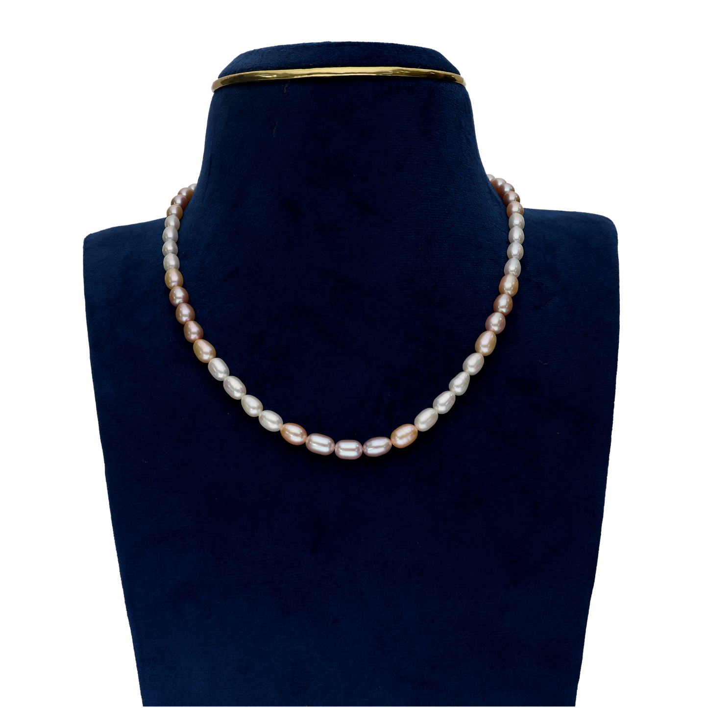 Pink And White Pearl Necklace