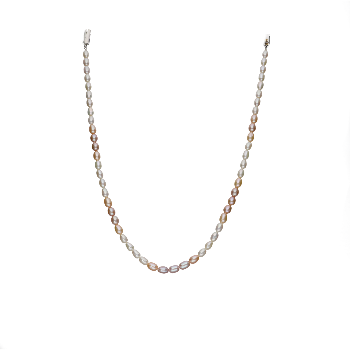 Pink And White Pearl Necklace
