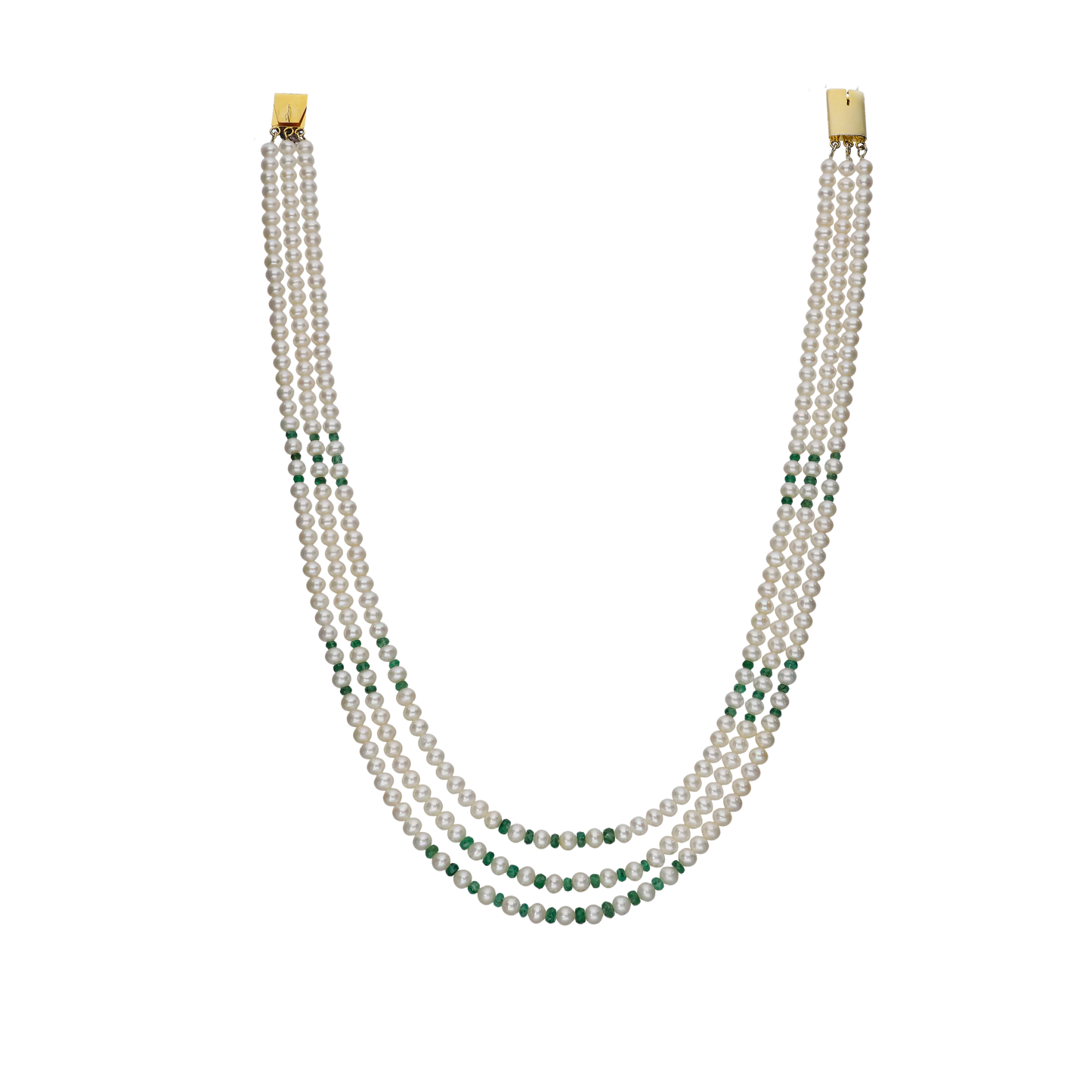 Twisted Peach Pearl Necklace