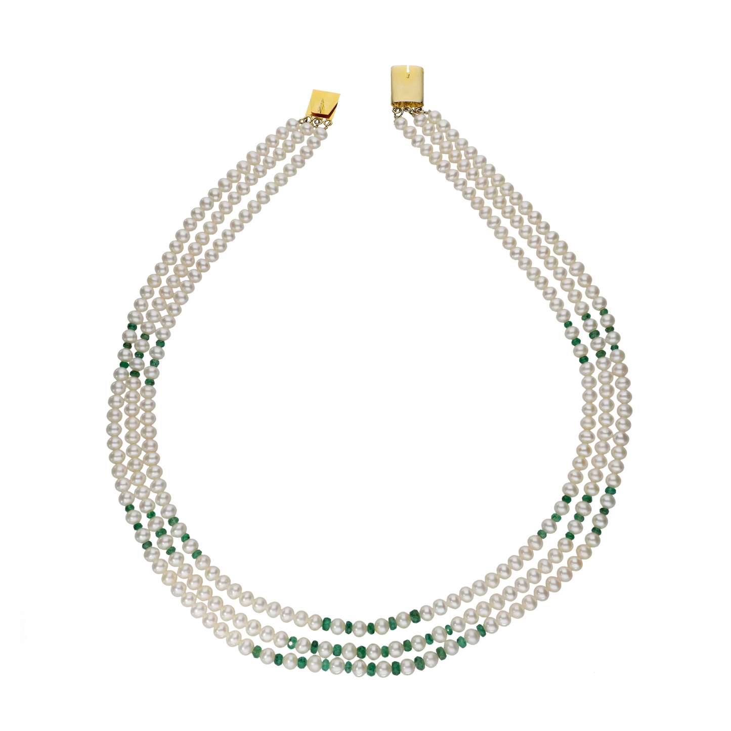 Twisted Peach Pearl Necklace