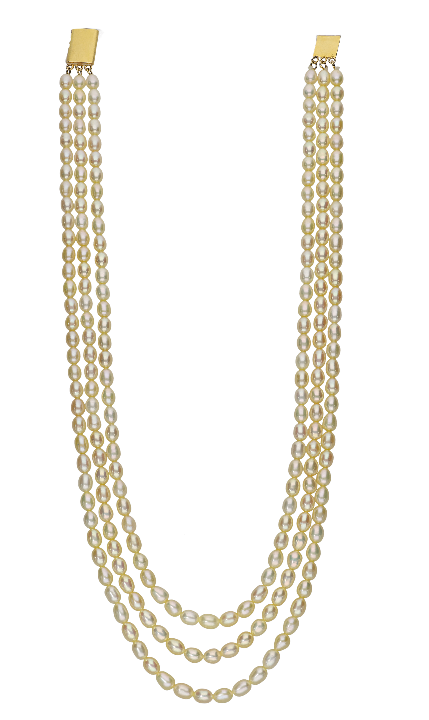 Simple Creme Pearl Necklace