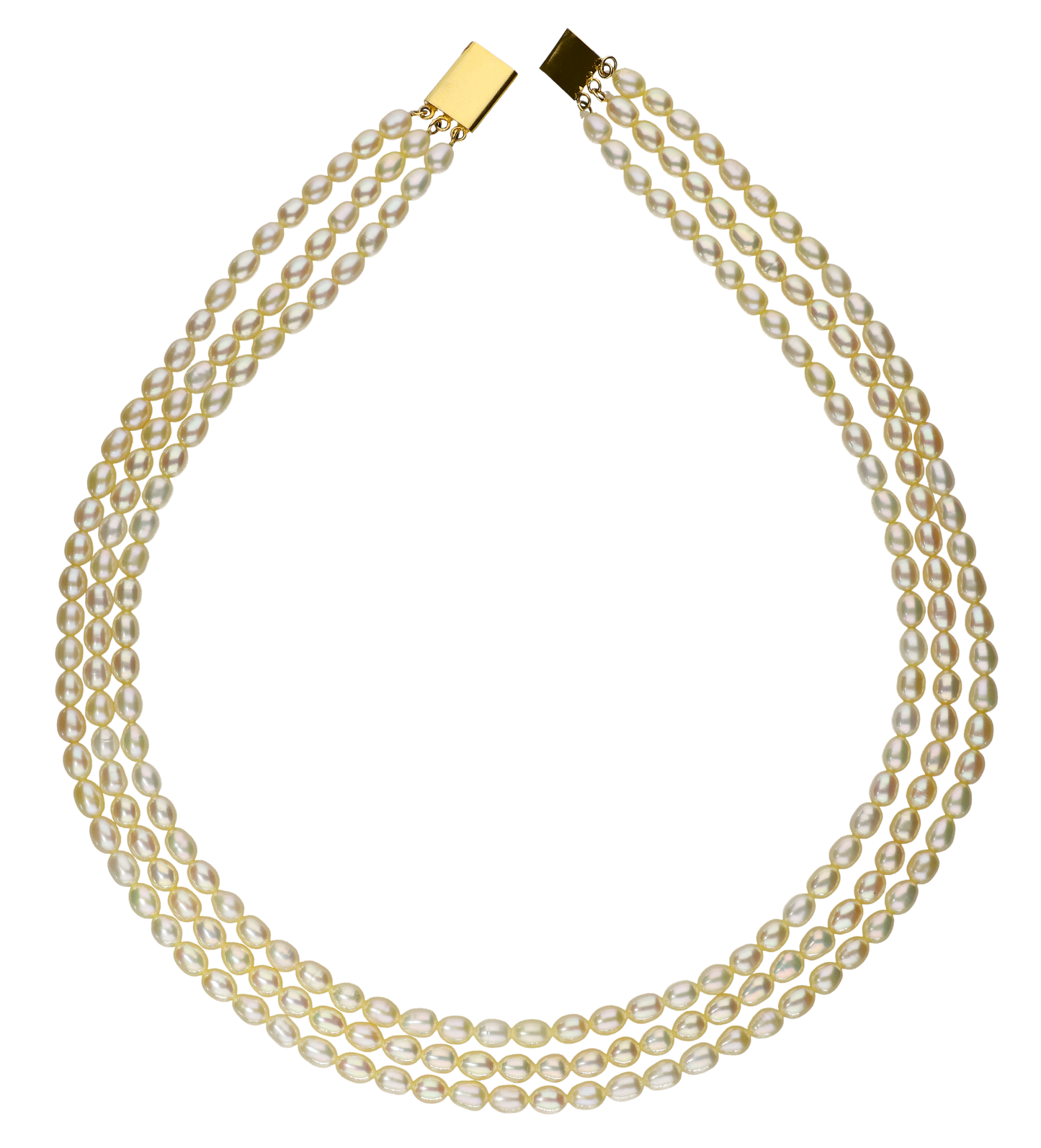 Simple Creme Pearl Necklace