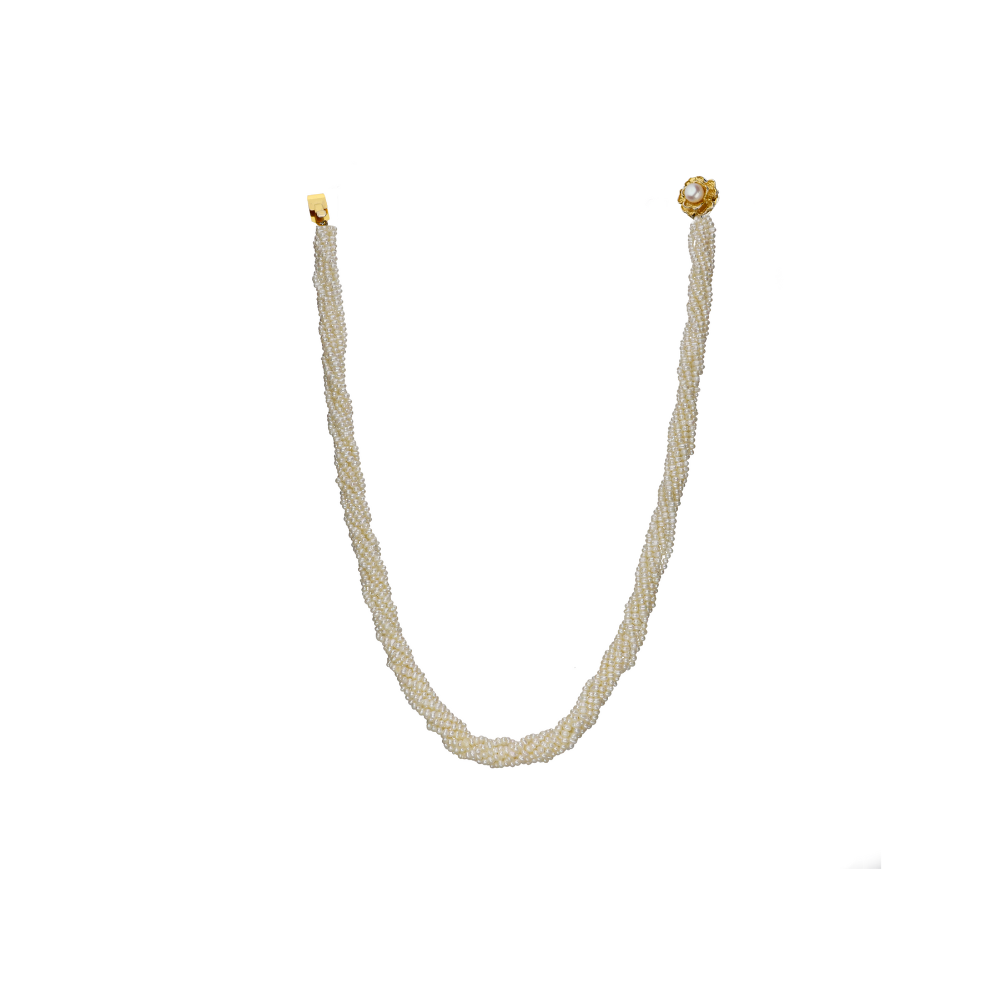 Lustrous White Pearl Necklace