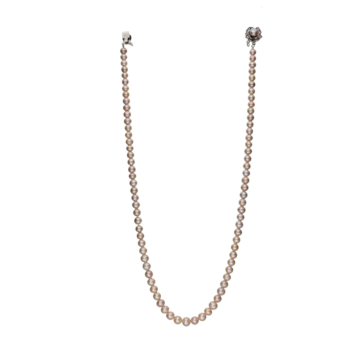 Rose Pink Pearl Necklace
