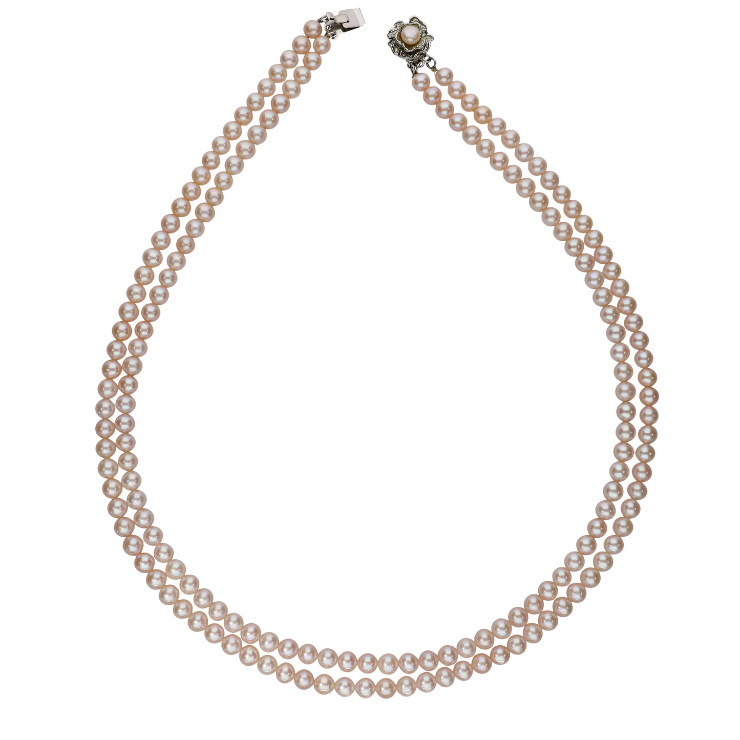 Classic Drop Pink Pearl Necklace