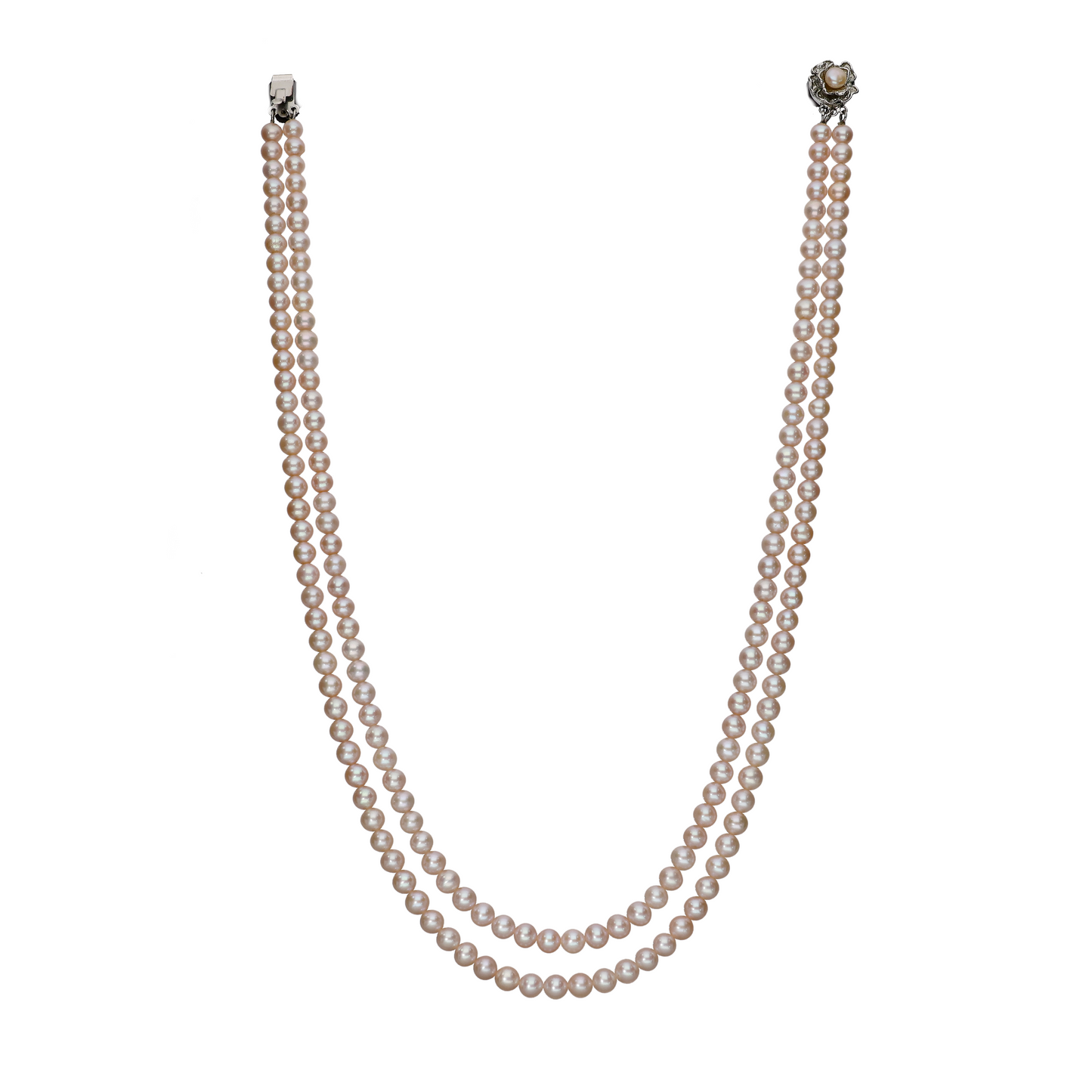 Classic Drop Pink Pearl Necklace
