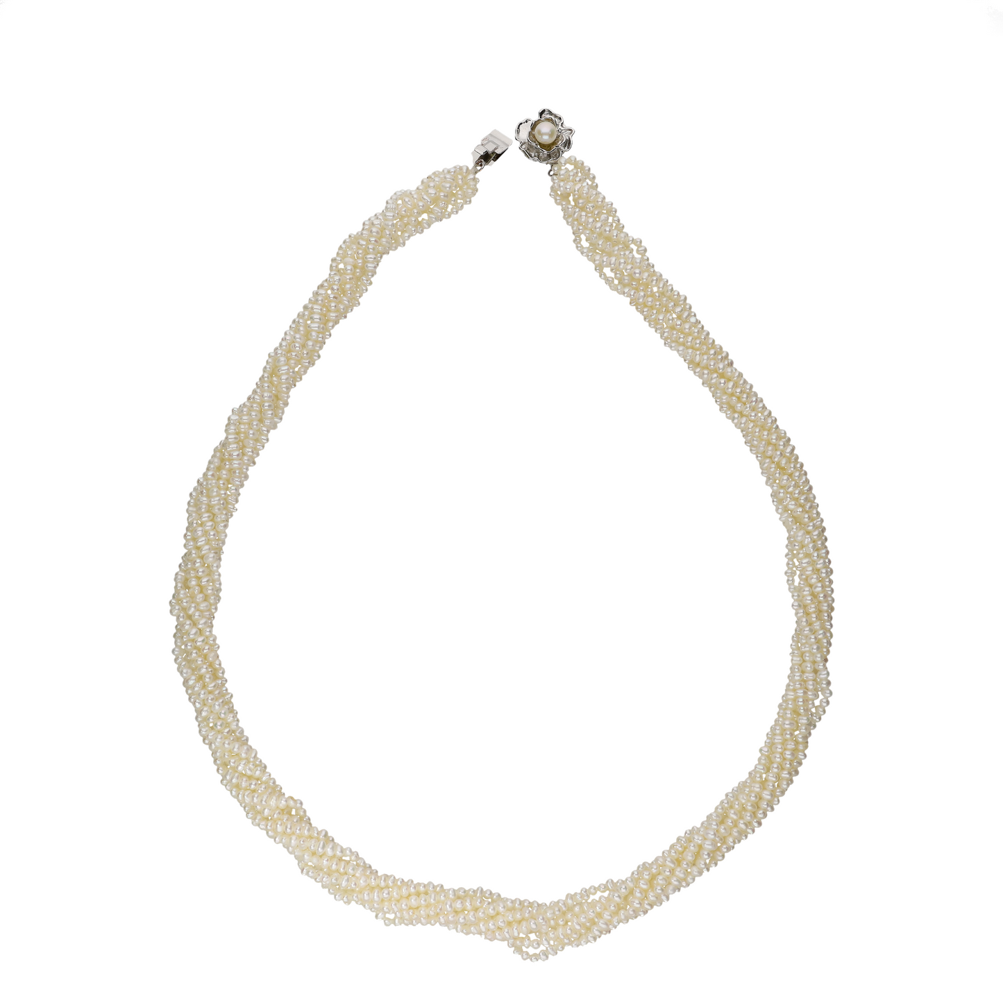 Elegance White Pearl Necklace