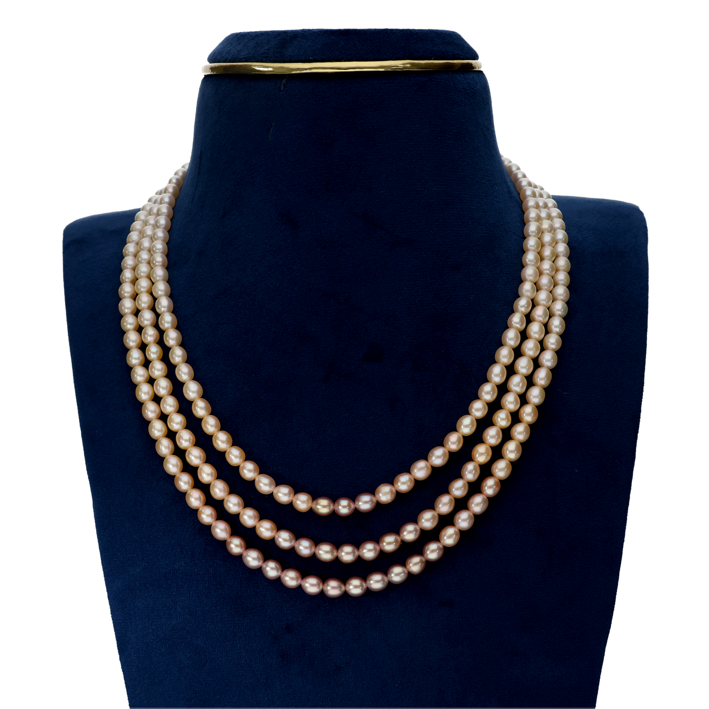 Multi -Coloured Shaded Pearl Necklace