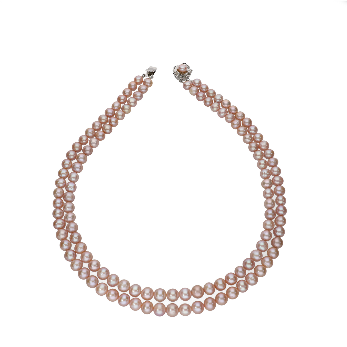 Whisper Pink Pearl Necklace