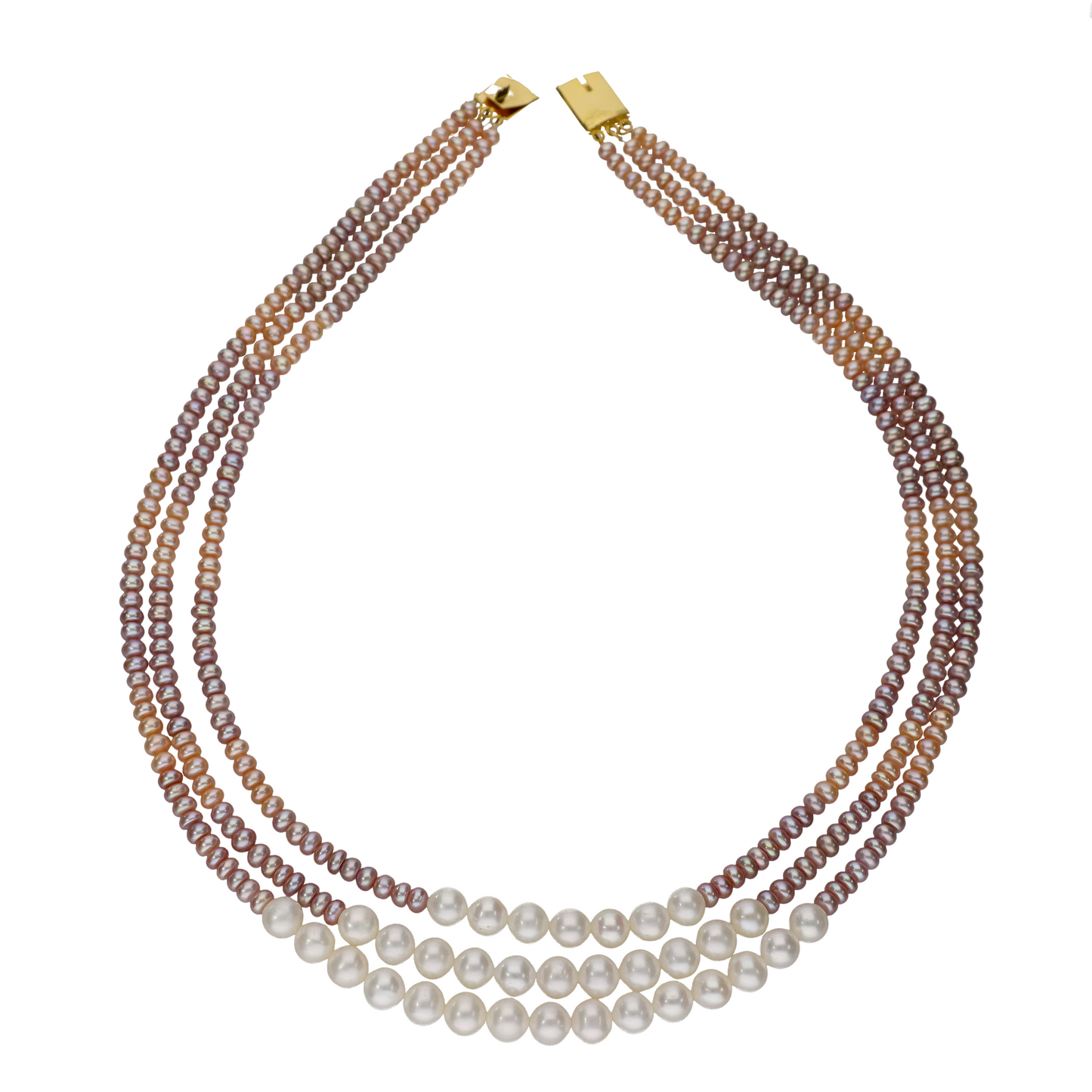 Multi Combinations Of Pearl Necklace