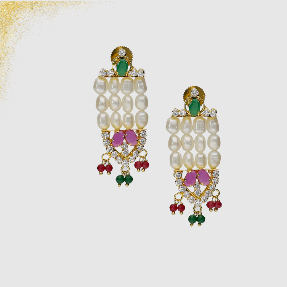Hyderabadi Pearl Rani Haar Sets