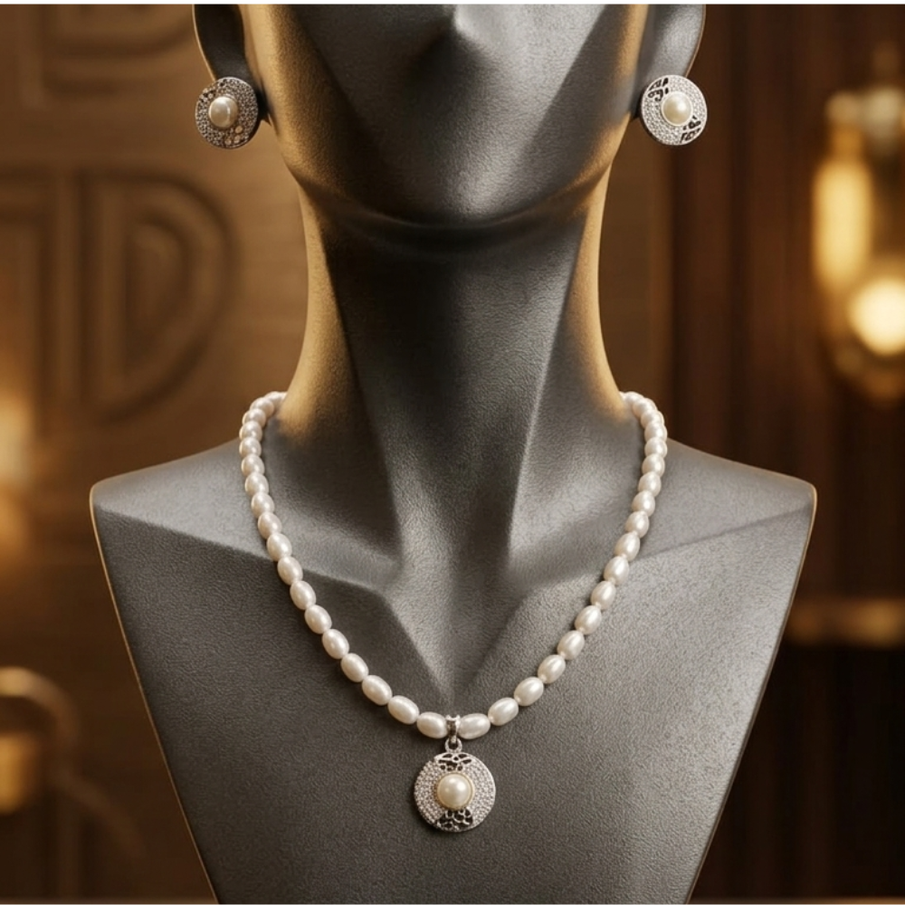 Pearl Locket Set By MangatraiPearls