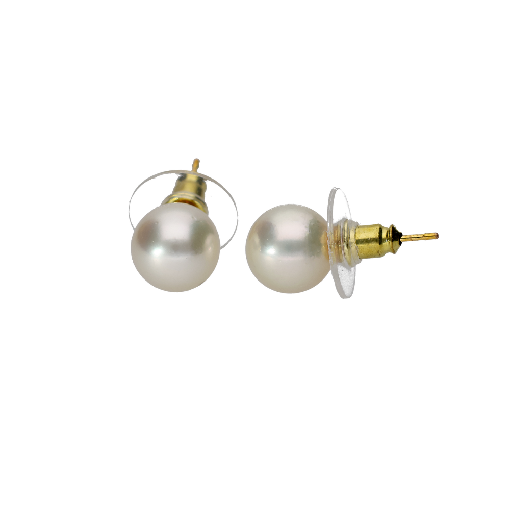 Contemporary Crème South-Sea Studs