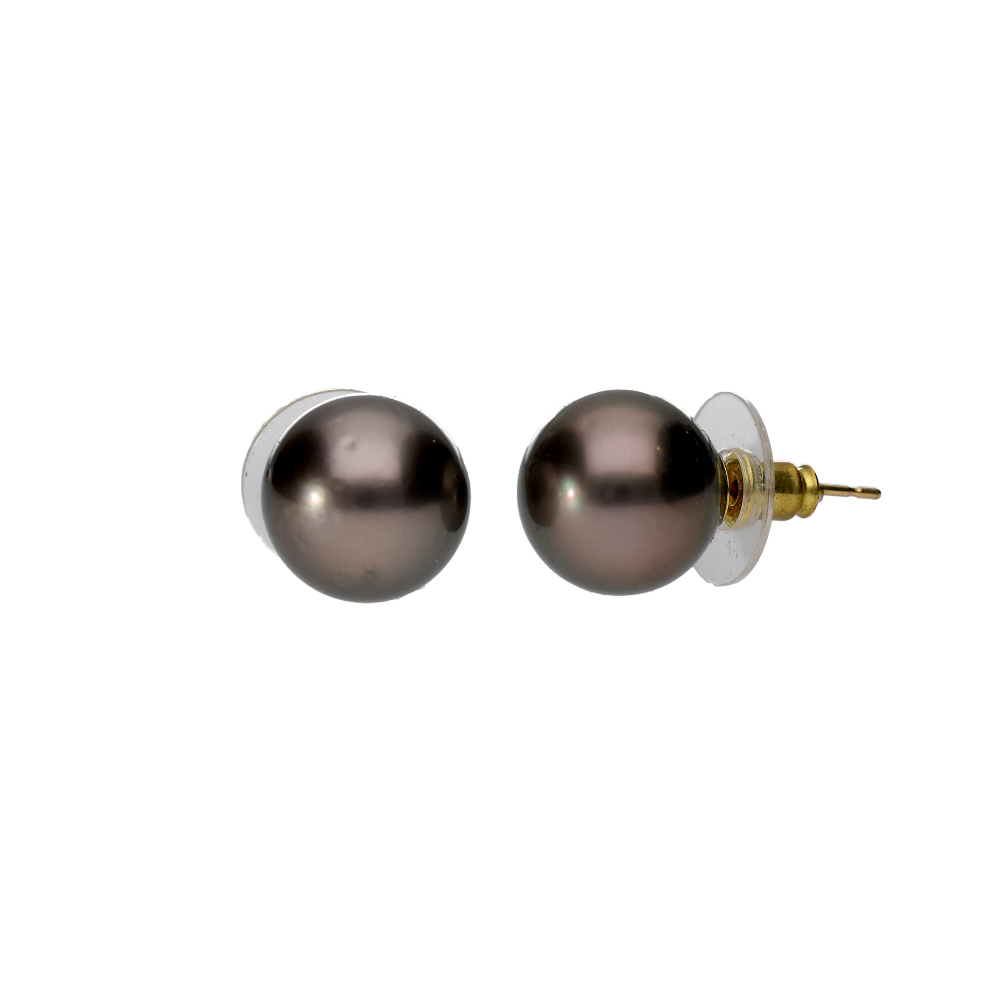 Gorgeous Black South-Sea Studs