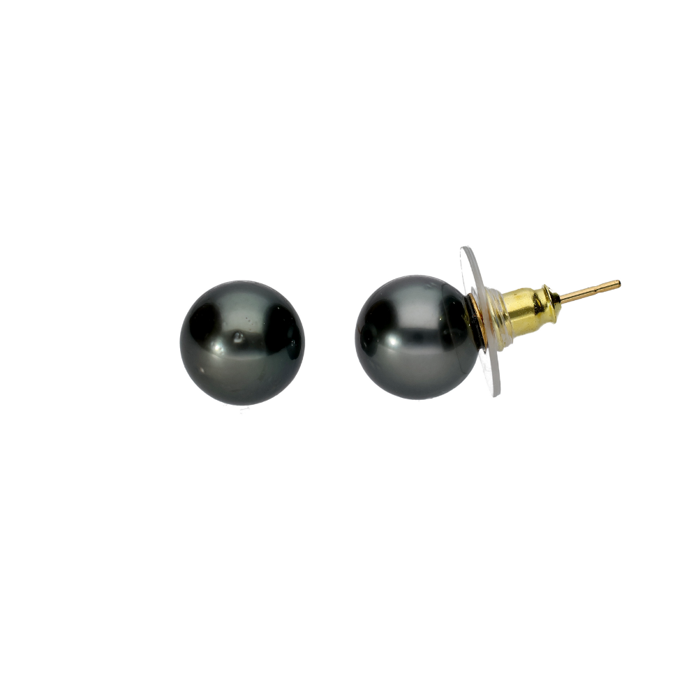 Stunning Black South-Sea Studs