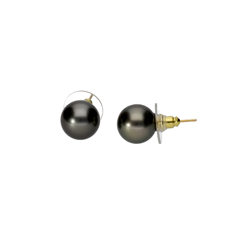Graceful Black South-Sea Studs