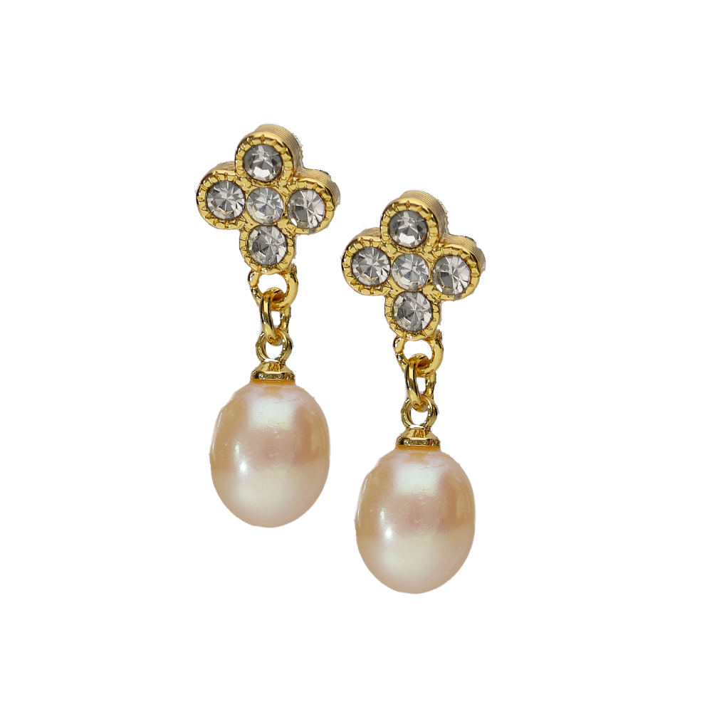 Peach Pearl Earring