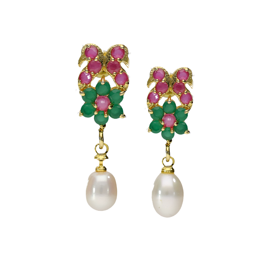 Alluring White Pearl Earring