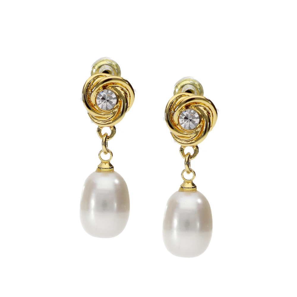 Grace White Pearl Earring