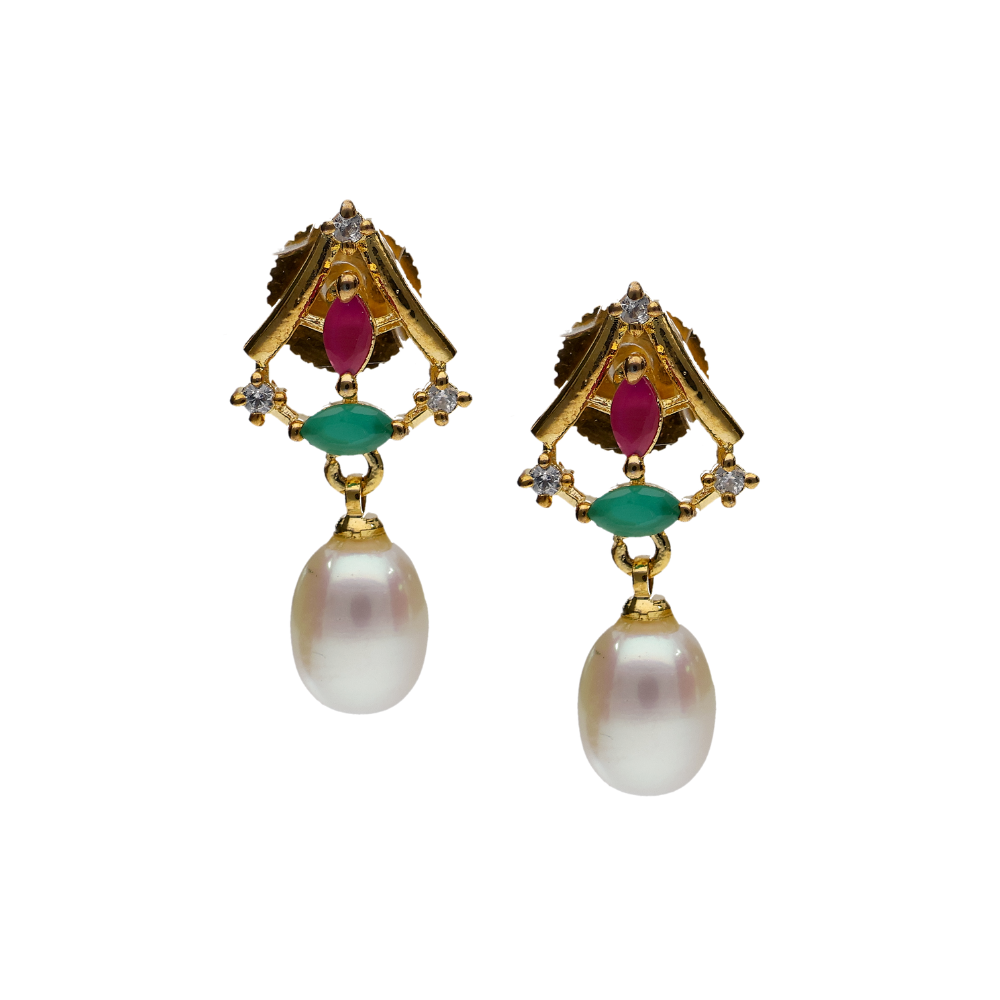 White Pearl Earring
