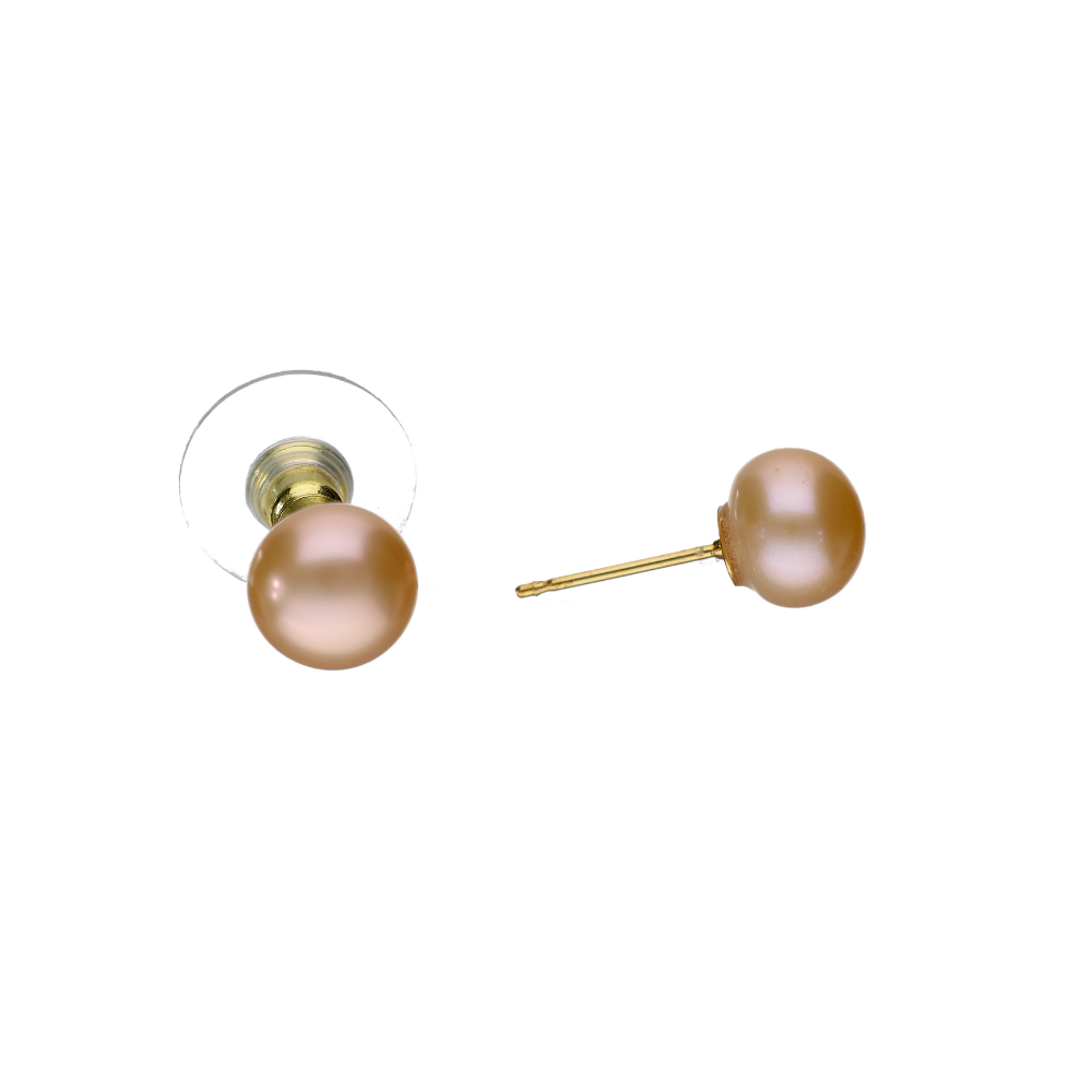 Fresh Water Pink Round Pearl Tops