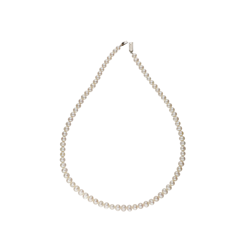 Exotic White Pearl Necklace