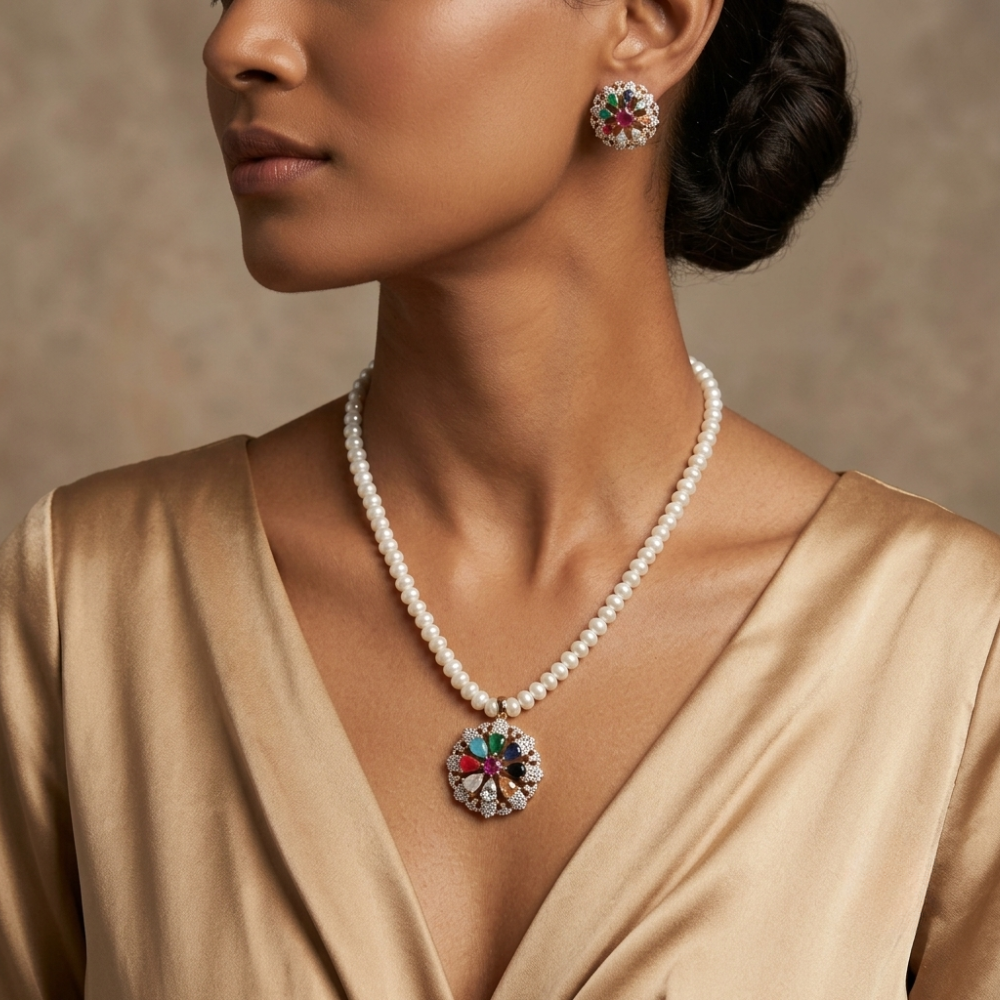 Pearl Locket Set