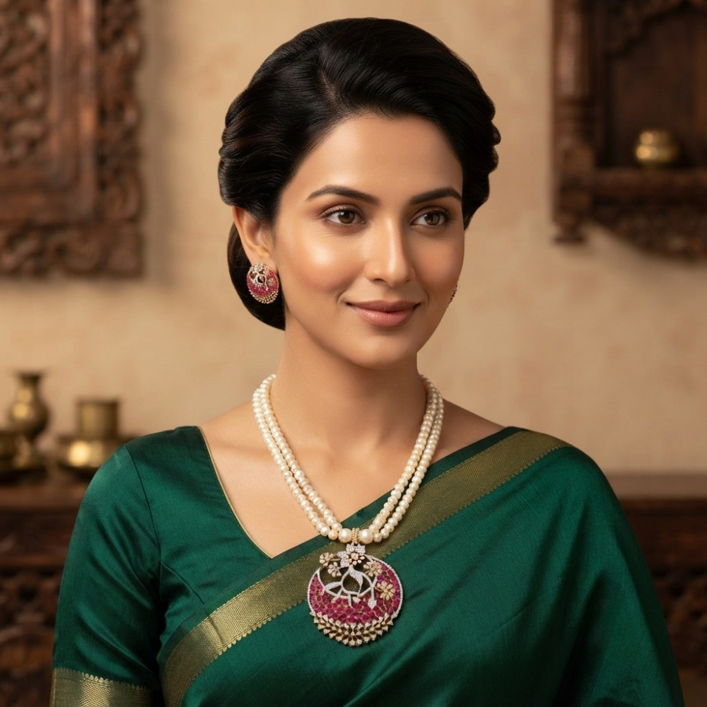 Graceful Pearl & Locket Sets