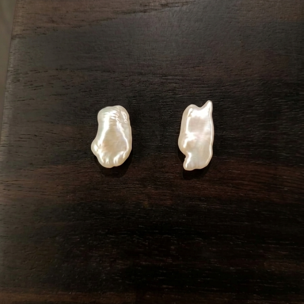 Baroque Pearl Studs