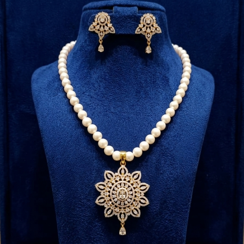 Timeless Pearl and Sparkling CZ Pearl Set