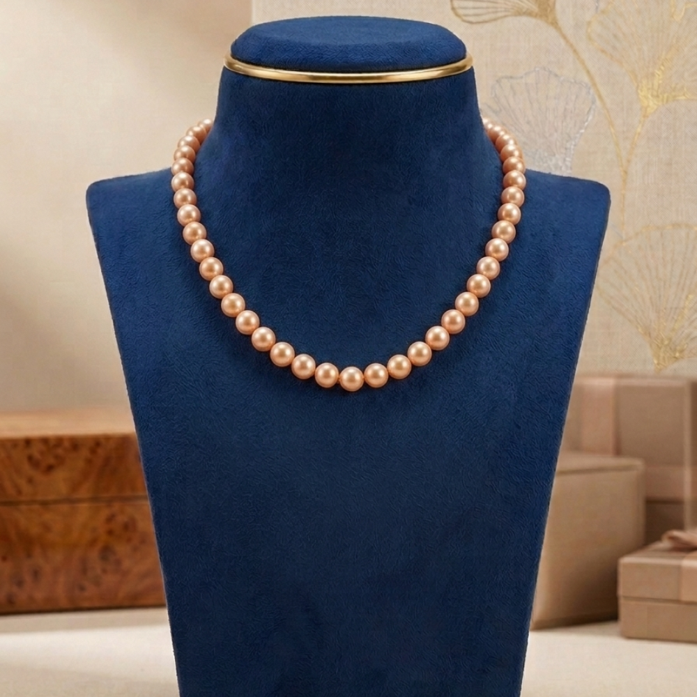 Peach Magnificent Pearl Necklace