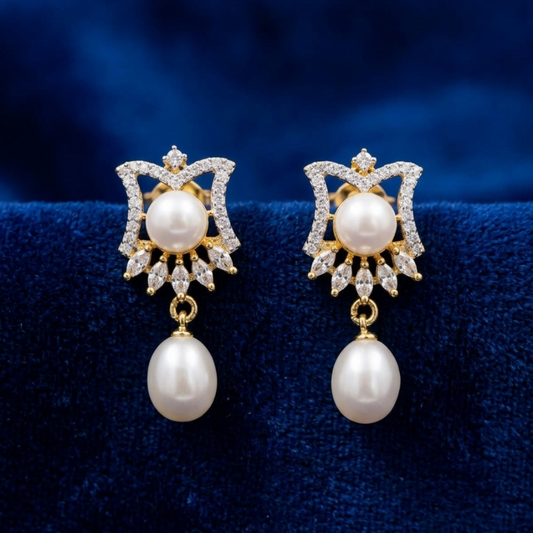 Sophisticated Pearl Dangles