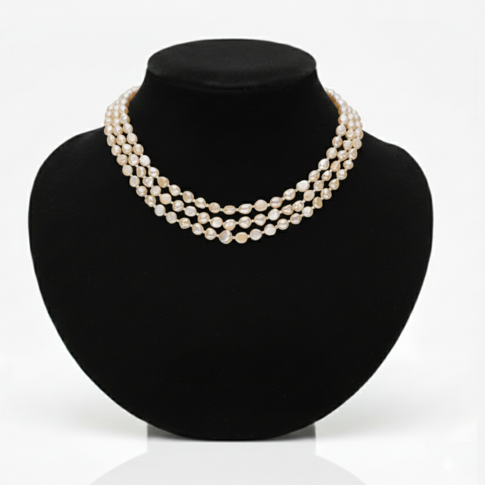 Baroque Shape Pearl Necklace