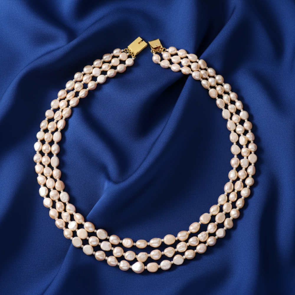 Baroque Shape Pearl Necklace