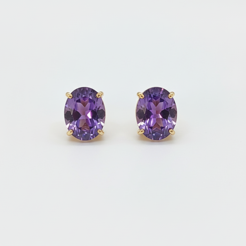 Stylish Blue Dazzling Stone Pearl Studs