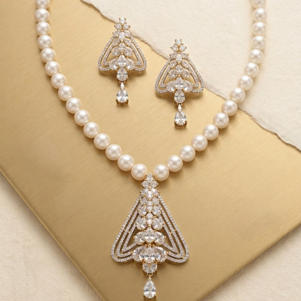 Timeless Pearl Locket set