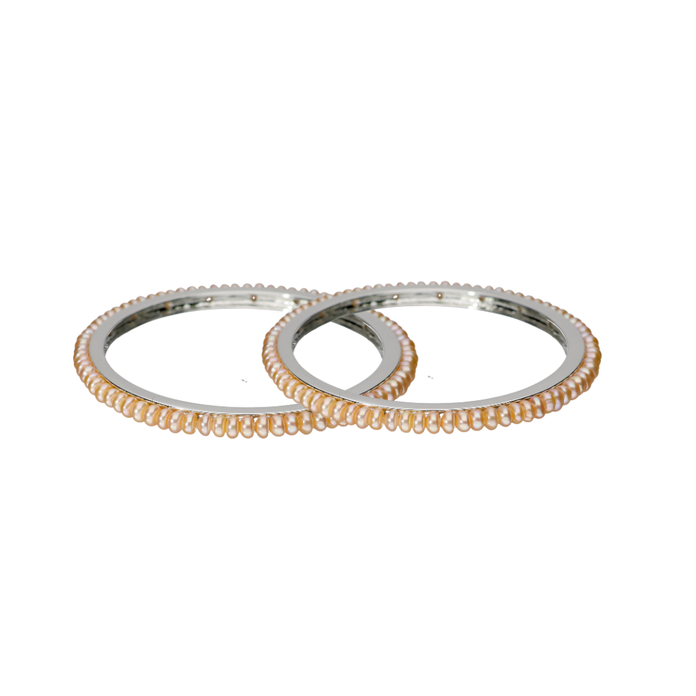 Pink Shaded Pearl Bangle
