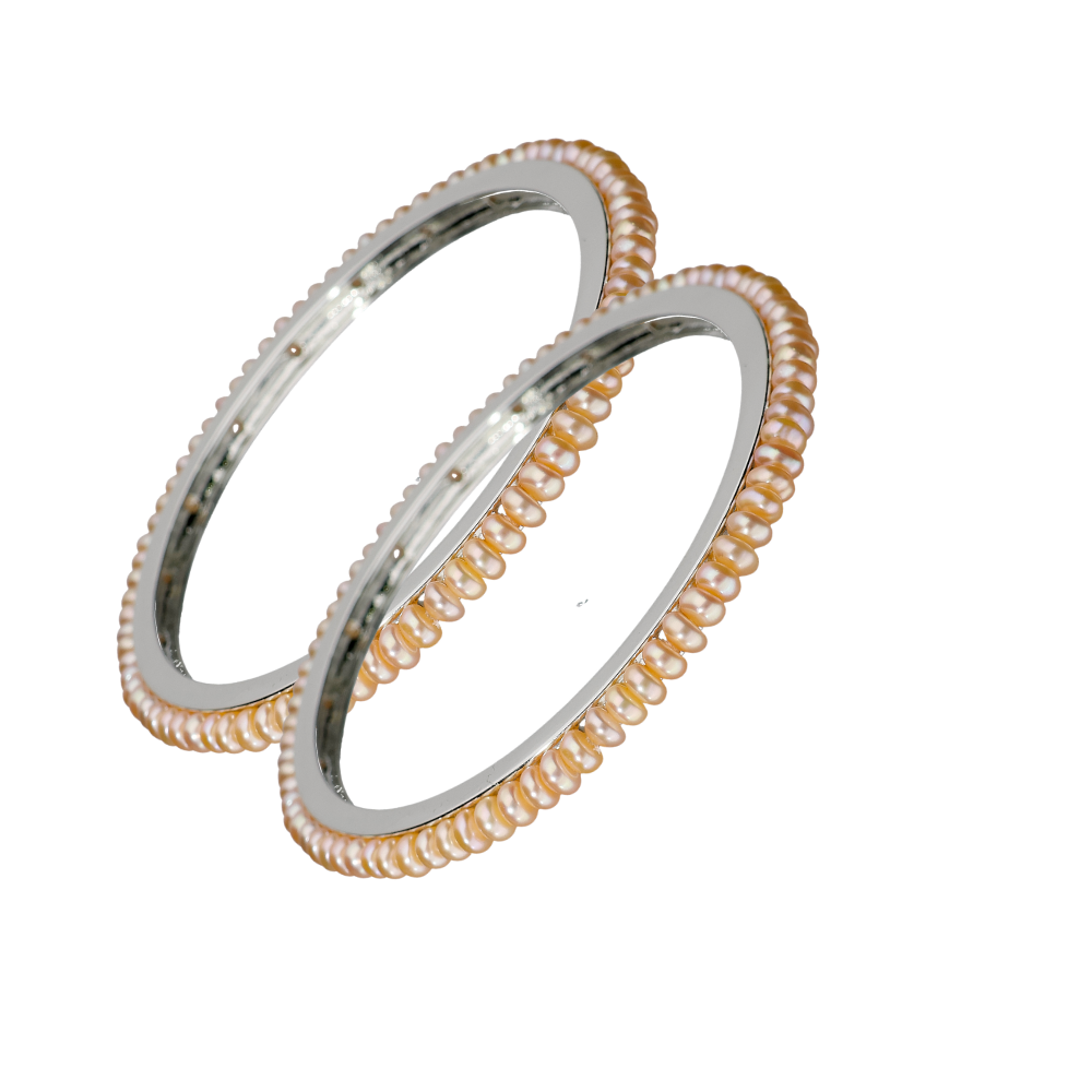 Pink Shaded Pearl Bangle